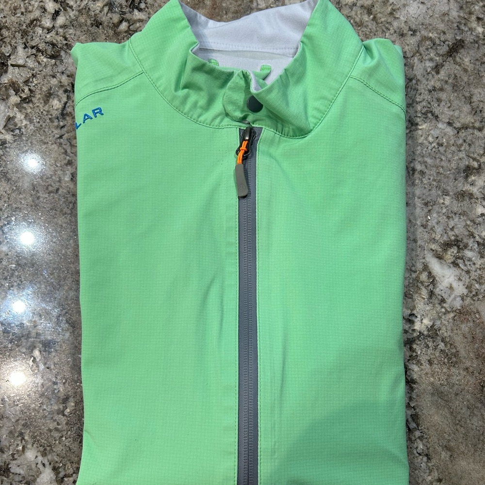 Green Peter Millar Golf Rain Jacket Size Large